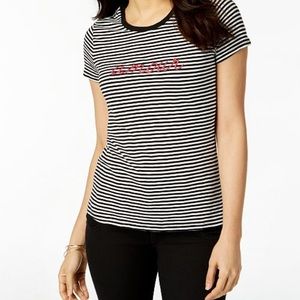 Maison Jules xs striped “Amour” tee